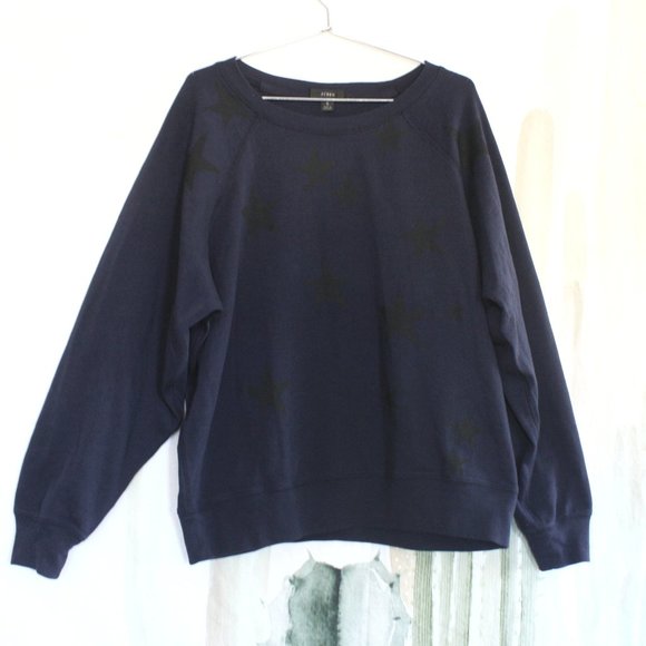 J Crew Star Graphic Crew Neck Sweatshirt 🌵xs - Picture 1 of 6